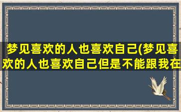 梦见喜欢的人也喜欢自己(梦见喜欢的人也喜欢自己但是不能跟我在一起)