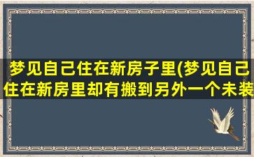 梦见自己住在新房子里(梦见自己住在新房里却有搬到另外一个未装修的房子)